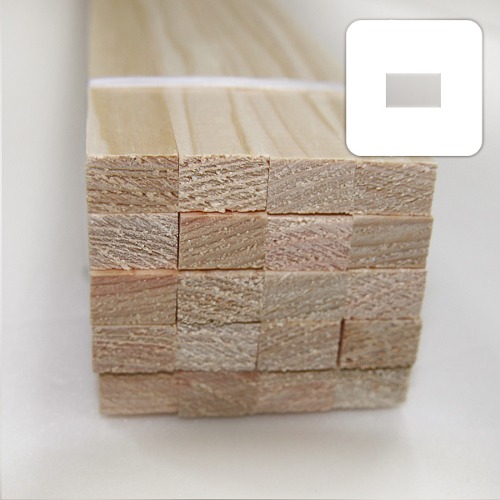 미니어처 건축모형 목재 재료 히노끼 12x15x900mm(20개)