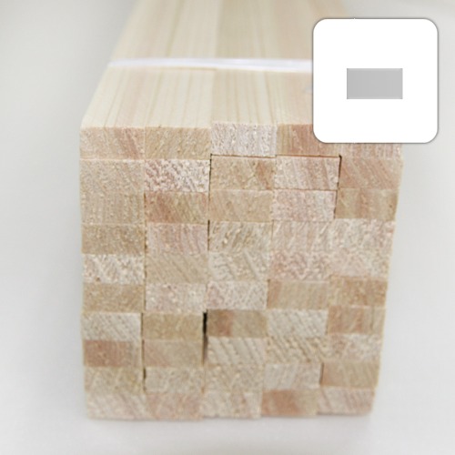 미니어처 건축모형 목재 재료 히노끼(편백)각재/8X10X900mm (50개)