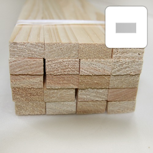 미니어처 건축모형 목재 재료 히노끼(편백)각재 10X20X900mm (20개)