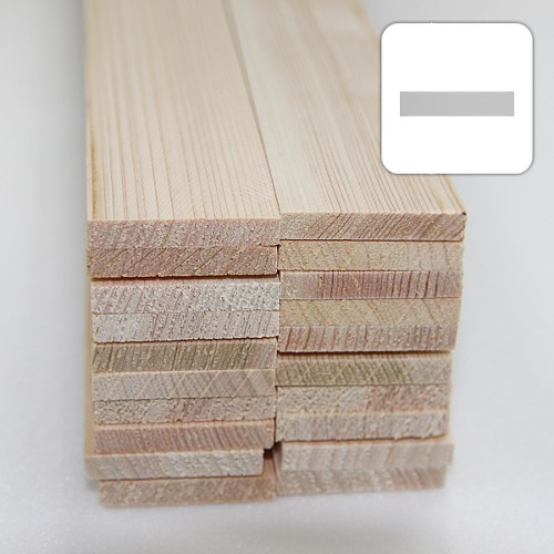 미니어처 건축모형 목재 재료 히노끼(편백)각재 5X3X900mm(20개)