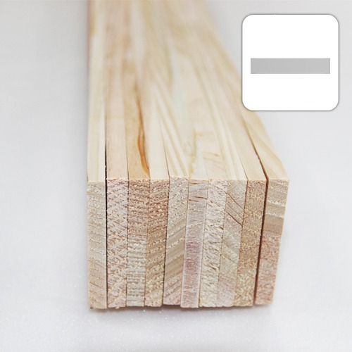 미니어처 건축모형 목재 재료 히노끼(편백)각재 5X4X900mm(10개)