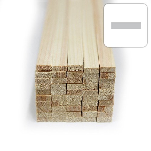 미니어처 건축모형 목재 재료 히노끼(편백)각재 4X10X900mm(50개)