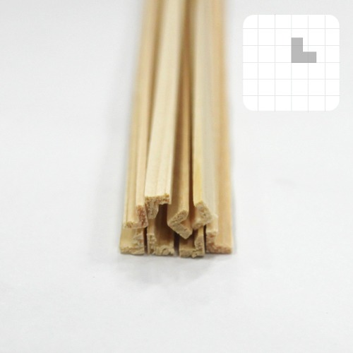미니어처 건축모형 목재 재료 히노끼(편백)미니Pack(Craft Meterials)/LX3X450mm(8개)