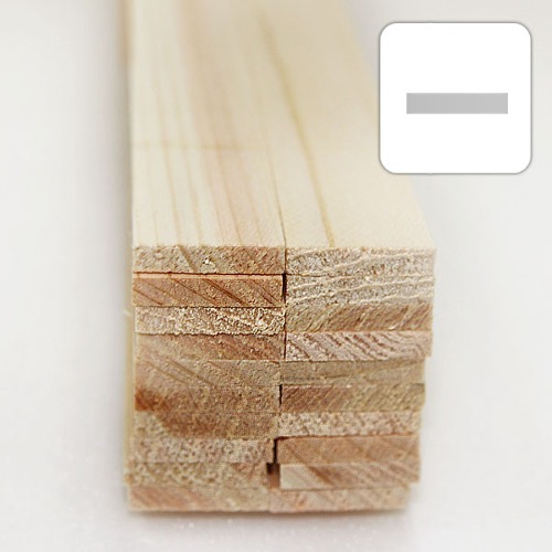 미니어처 건축모형 목재 재료 히노끼(편백)각재 4X20X900mm(20개)