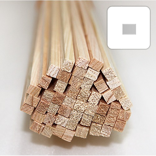미니어처 건축모형 목재 재료 히노끼(편백)각재 5X6X900mm(50개)