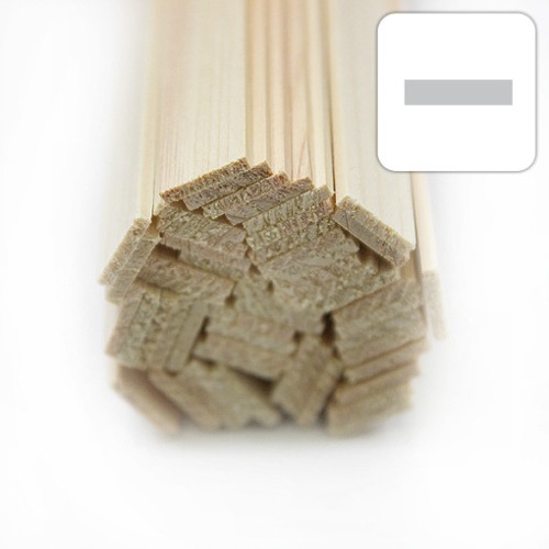 미니어처 건축모형 목재 재료 히노끼(편백)각재  2X12X900mm