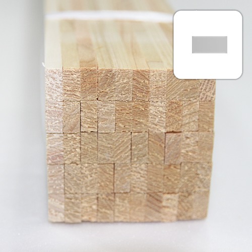 미니어처 건축모형 목재 재료 히노끼(편백)각재 6X12X900mm(50개)