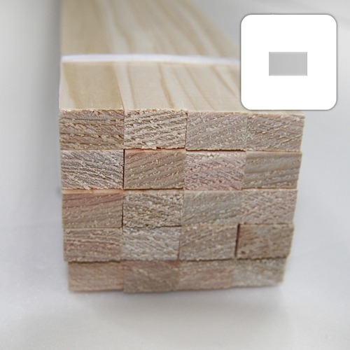 미니어처 건축모형 목재 재료 히노끼(편백)10x15x900mm(20개)