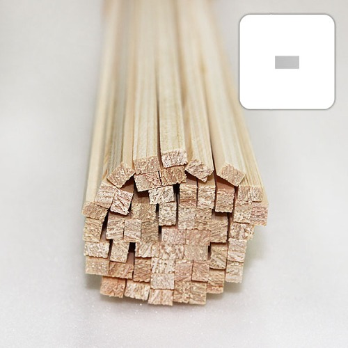 미니어처 건축모형 목재 재료 히노끼(편백)4x6x900mm(50개)