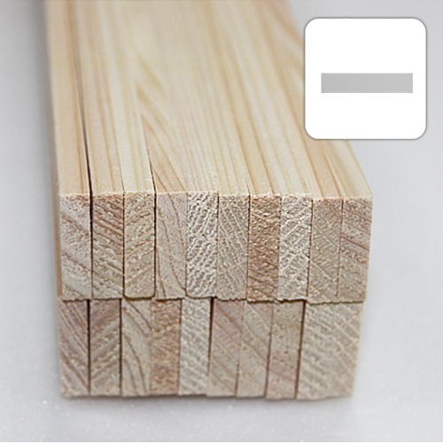 미니어처 건축모형 목재 재료 히노끼(편백)각재 5X20X900mm(20개)