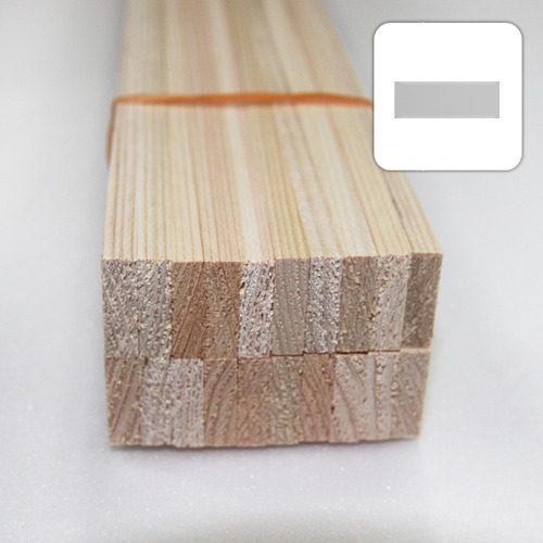 미니어처 건축모형 목재 재료 히노끼(편백)각재 6X20X900mm(20개)