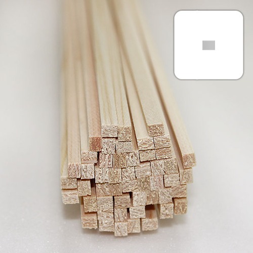 미니어처 건축모형 목재 재료 히노끼(편백)4x5x900mm(50개)