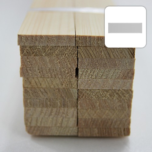 미니어처 건축모형 목재 재료 히노끼(편백)각재 6X30X900mm(20개)