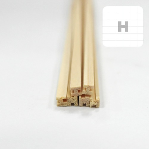 미니어처 건축모형 목재 재료 히노끼(편백)미니Pack(Craft Meterials)/HX3X450mm(6개)