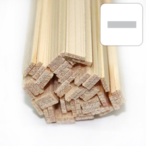 미니어처 건축모형 목재 재료 히노끼(편백)각재  2X8X900mm
